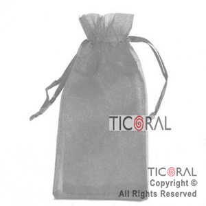 BOLSA PLATA ORGANZA 25X15CM HS2628-14 x 1